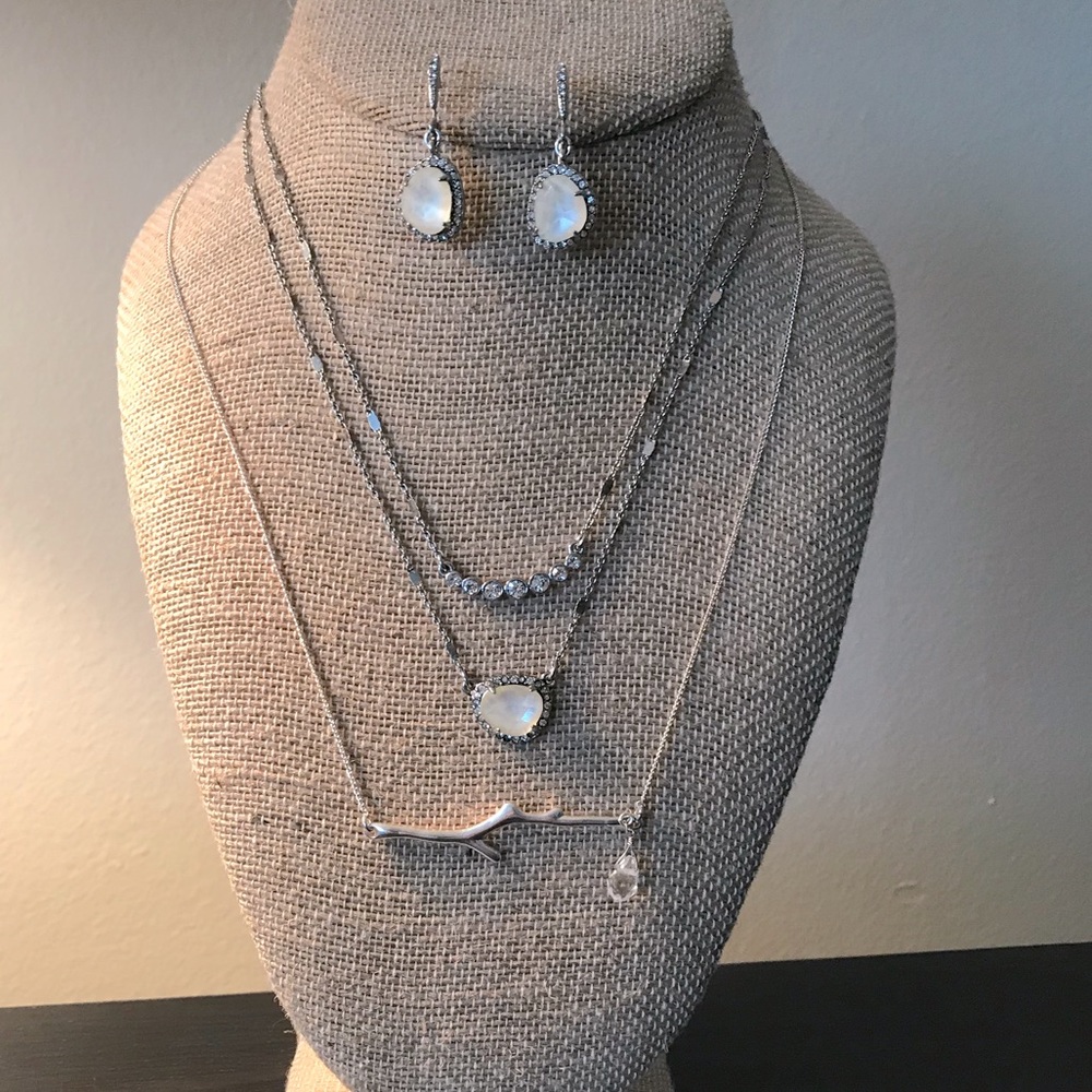 Bianca necklace and earrings